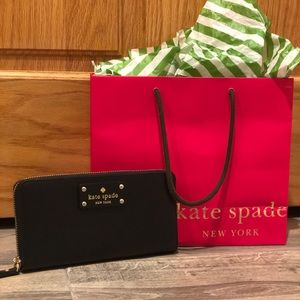 Authentic Kate Spade accordion zippered wallet